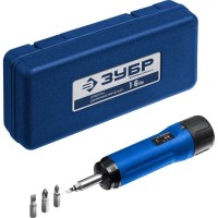 Динамометрическая отвертка ЗУБР Профессионал 64015, 1 - 6 Нм, регулируемая