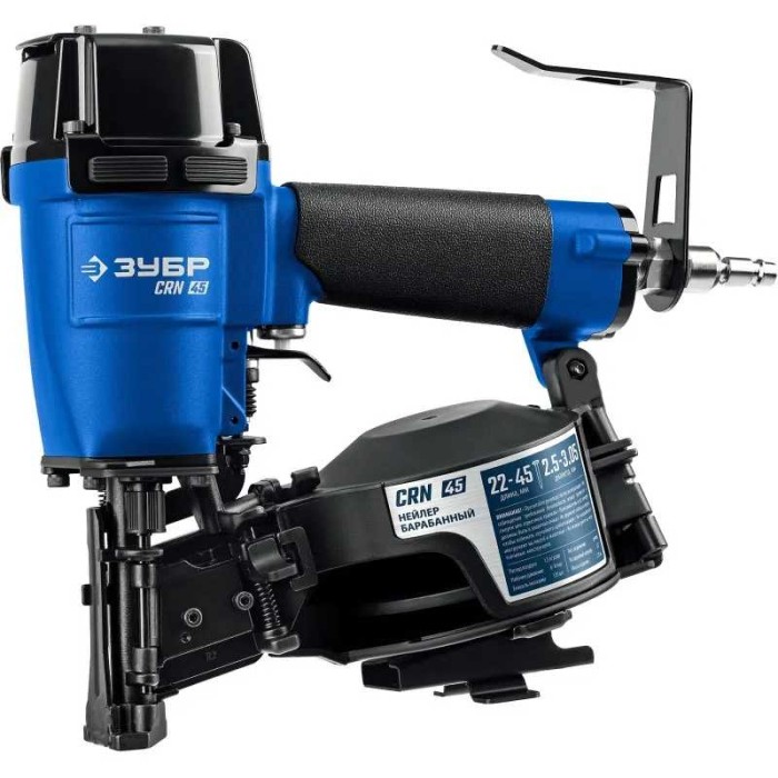 Пневматический кровельный нейлер для барабанных гвоздей ЗУБР CRN (22-45 мм) ЗУБР Профессионал 31920, CRN-45
