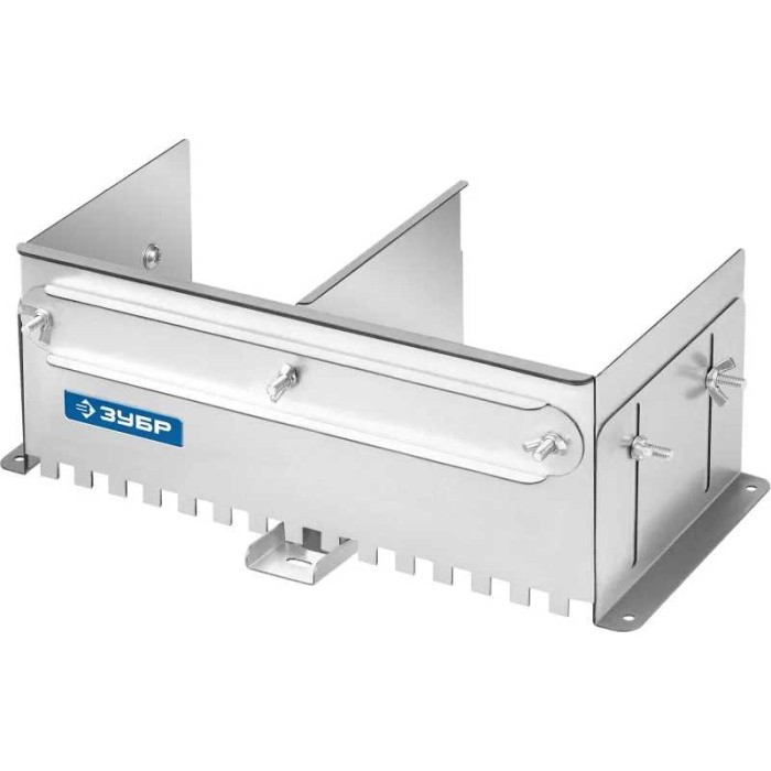 Раздвижная гребенка для плитки ЗУБР ПРОФЕССИОНАЛ 08045-10, зуб 10*10 мм, до 600 мм, оцинкованная сталь