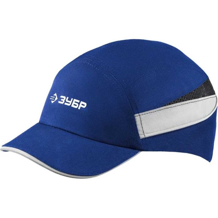 Защитная каскетка ЗУБР Профессионал 11096, БИНОМ, красная, ударопрочный корпус, укороченный козырёк 55мм, размер от 54 до 59см