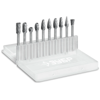 Набор борфрез твердосплавных ЗУБР ПРОФЕССИОНАЛ 28815-H10, 10 шт