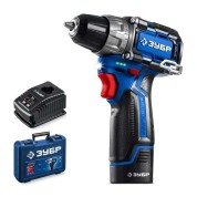 Дрель-шуруповерт ЗУБР Профессионал DB-121-21, BRUSHLESS, КОМПАКТ #2, 12 В, 45 Н&middot;м, 1 АКБ тип Т7 (2 А&middot;ч), кейс