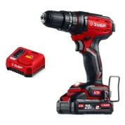 Ударная дрель-шуруповерт ЗУБР ДШУ-40-21, 20 В, 40 Н&middot;м, 1 АКБ LMS (2 А&middot;ч)