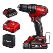 Дрель-шуруповерт ЗУБР ДШ-40-22, 20 В, 40 Н&middot;м, 2 АКБ LMS (2 А&middot;ч), сумка