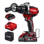 Бесщеточная ударная дрель-шуруповерт ЗУБР ДБУ-165-22, 20 В, 165 Н&middot;м, 2 АКБ LMS (2 А&middot;ч), сумка