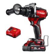 Бесщеточная ударная дрель-шуруповерт ЗУБР ДБУ-165-21, 20 В, 165 Н&middot;м, 1 АКБ LMS (2 А&middot;ч)