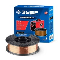 Омеднённая сварочная проволока ЗУБР Профессионал 40075-1.2-5, Тип ER70S-6 (аналог Св-08Г2С-О), О-СП, d 1.2 мм, 5 кг