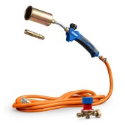 Пропановая горелка в наборе Профессионал ЗУБР 55545-H5, ГП-400Н, 400мм, стаканы 50мм /17мм, шланг 5м, редуктор