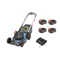Газонокосилка самоходная аккумуляторная 40V SENIX LSSX2-H-EU COMBO 2X2 46см c 4 АКБ 5Ач и ЗУ