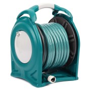 Катушка со шлангом в комплекте RACO 4260-55/590, корпус из высокопрочного пластика, шланг 25 м х 1/2&Prime;, поливочный набор 4 предмета