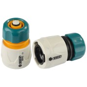 Набор RACO 4250-55265B, ORIGINAL, 1/2&Prime; + 1/2&Prime; с автостопом, из ABS пластика, быстросъемный соединитель, для шланга