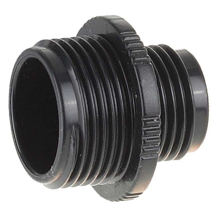 Переходник из ударопрочного пластика RACO 4250-55292C, ORIGINAL, внешняя резьба 1/2&Prime; - внешняя резьба 3/4&Prime;