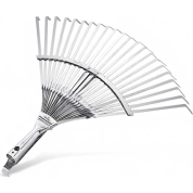 Регулируемые веерные грабли RACO 4231-53/733, 300-450 мм, 22 плоских зубца, гальваническое покрытие