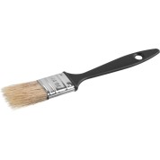 Плоская кисть СИБИН 01008-025, 25 мм, 1&Prime;, светлая смешанная щетина, пластиковая ручка, все виды ЛКМ