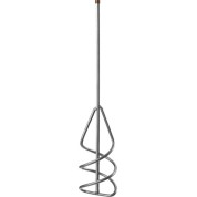 Миксер для песчано-гравийных смесей СИБИН 06048-08-40, 80 х 400 мм, шестигранный хвостовик