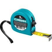 Рулетка СИБИН 34020-03-16, 3 м х 16 мм