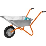 Садовая тачка СИБИН СТ-11 39908, 65 л, 90 кг, одноколесная, пневматические колеса