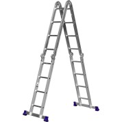 Четырехсекционная лестница-трансформер СИБИН ЛТ-44 38852, 4 x 4 ступени, алюминиевая