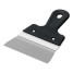 Усиленный фасадный нержавеющий шпатель СИБИН 10083-15, 150 мм, с алюминиевой направляющей
