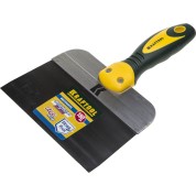 Фасадный шпатель KRAFTOOL 10036-180, 180 мм, широкое полотно, алюминиевая направляющая, двухкомпонентная ручка, нержавеющий