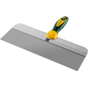 Фасадный шпатель KRAFTOOL 10036-350, 350 мм, широкое полотно, алюминиевая направляющая, двухкомпонентная ручка, нержавеющий