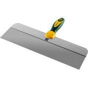 Фасадный шпатель KRAFTOOL 10036-400, 400 мм, широкое полотно, алюминиевая направляющая, двухкомпонентная ручка, нержавеющий