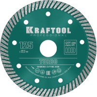 Сегментированный алмазный диск KRAFTOOL 36682-125, 125 мм, Turbo
