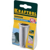 Коронка кольцевая KRAFTOOL 33401-33, 33 мм, L 55 мм, карбид вольфрама