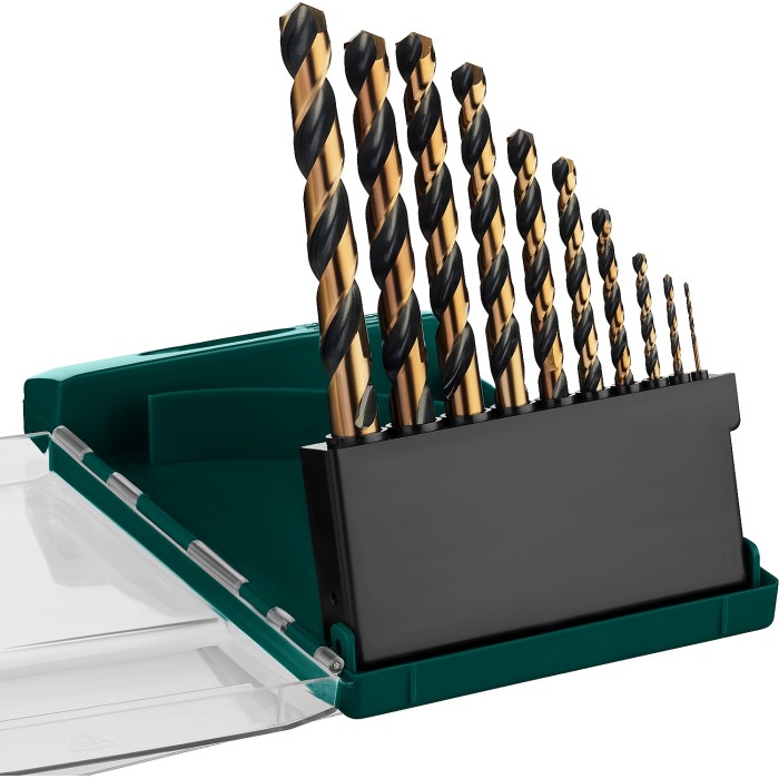 Набор сверл по металлу KRAFTOOL 29656-H10, 1-10 мм, COBALT-8, 10 шт, сталь М42, HSS-Co