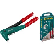 Литой заклепочник в кейсе KRAFTOOL 31170-H6, 8 мм, X-3, 2.4 - 4.8 мм