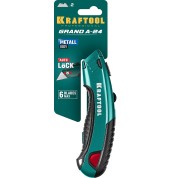 Универсальный нож KRAFTOOL 09241, с автостопом, 2 лезвия