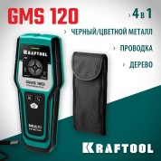 Универсальный детектор проводки KRAFTOOL 45298, GMS-120, ЖК дисплей