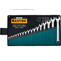 Набор комбинированных гаечных ключей KRAFTOOL 27079-H18, 6 - 32 мм, 18 шт