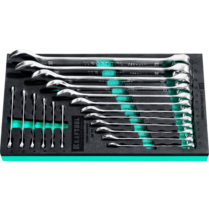 Набор комбинированных гаечных ключей KRAFTOOL 27079-H18E, 6 - 32 мм, 18 шт