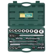 Набор торцовых головок для крупногабаритной техники KRAFTOOL 27895-H20, TRUCK 20, 20 предм.