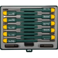 Набор отверток для точных работ KRAFTOOL 25616-H12, X-Telecom, 12 предм.