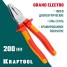 Хромированные плоскогубцы KRAFTOOL 2202-1-20, 200 мм, Electro-Kraft