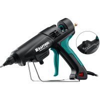 Электрический термоклеевой пистолет KRAFTOOL 06843-300-12, 11 - 12 мм, Industrial 400, d 11 - 12 мм, 50 г/мин, 130 - 230&deg;C