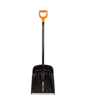 Лопата для уборки снега Solid Fiskars алюминиевым черенком Лопата для уборки снега Solid Fiskars алюминиевым черенком