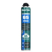Монтажная пена KRAFTOOL 41184, PRO 65, 850 мл, пистолетная, всесезонная, SVS, не залипающий клапан, выход до 65 л