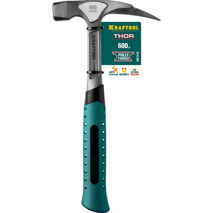 Цельнокованый молоток кровельщика KRAFTOOL 20181, Thor, 600 г