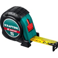 Рулетка KRAFTOOL 34122-05-25, 25 мм, X-Drive, 5 м х 25 мм