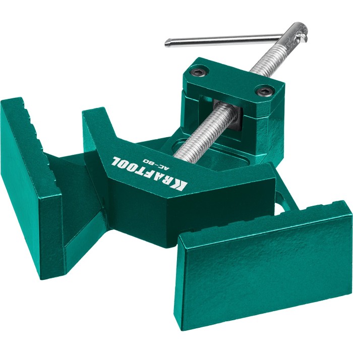 Мощная алюминиевая угловая струбцина KRAFTOOL 32202, 70 мм, AC-80, глубина зажима 70 мм