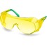 Защитные очки KRAFTOOL 110462, ULTRA, открытого типа, жёлтые, стекло увеличенного размера устойчивое к царапинам и запотеванию