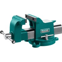 Стальные слесарные тиски KRAFTOOL 32701-100, 100 мм, STEEL