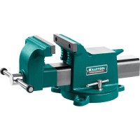 Стальные слесарные тиски KRAFTOOL 32701-125, 125 мм, STEEL