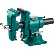 Слесарные тиски KRAFTOOL 32704-150, 150 мм, 3D-Steel