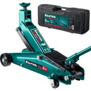 Подкатной домкрат с высоким подъемом KRAFTOOL 43458-3-K, 190 - 530 мм, SUV, в кейсе 3 т