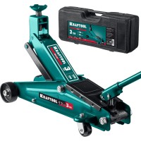 Подкатной домкрат с высоким подъемом KRAFTOOL 43458-3-K, 190 - 530 мм, SUV, в кейсе 3 т