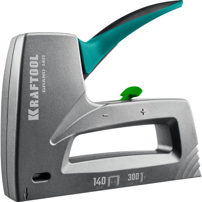 Алюминиевый рессорный степлер KRAFTOOL 3194, 6 - 14 мм, GRAND-140, тип 140  20GA /300